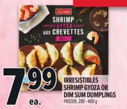 Metro IRRESISTIBLES SHRIMP GYOZA OR DIM SUM DUMPLINGS offer