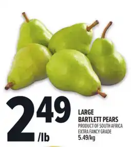 Metro LARGE BARTLETT PEARS offer