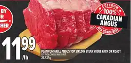 Metro 100 PLATINUM GRILL ANGUS TOP SIRLOIN STEAK offer
