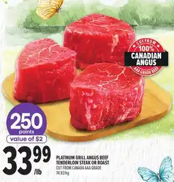 Metro PLATINUM GRILL ANGUS BEEF TENDERLOIN STEAK OR ROAST offer