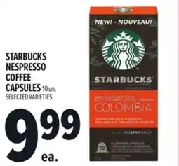 Metro STARBUCKS NESPRESSO COFFEE CAPSULES offer