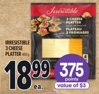 Metro IRRESISTIBLE 3 CHEESE PLATTER offer