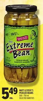Metro MATT & STEVE'S PICKLED BEANS offer
