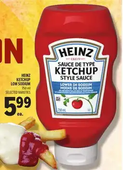 Metro HEINZ KETCHUP LOW SODIUM offer