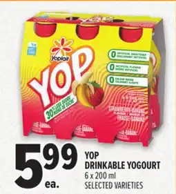 Metro YOP DRINKABLE YOGOURT offer