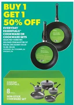 Real Canadian Superstore EVERYDAY ESSENTIALS COOKWARE OR COOKWARE SETS offer