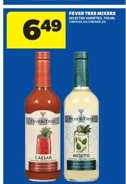 Real Canadian Superstore FEVER TREE MIXERS offer