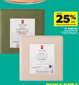 Real Canadian Superstore PC SHEET SET, 350/500 THREAD COUNT offer