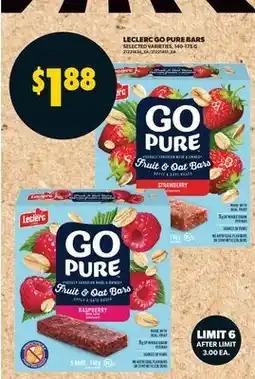 Real Canadian Superstore LECLERC GO PURE BARS offer