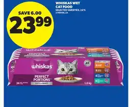 Real Canadian Superstore WHISKAS WET CAT FOOD, 24' S offer