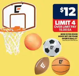 Real Canadian Superstore MINI OVER DOOR HOOP SET OR FOAM SPORTS BALL, 5 offer