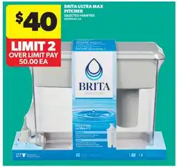 Real Canadian Superstore BRITA ULTRA MAX PITCHER offer