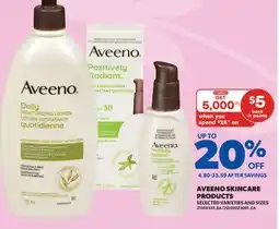 Real Canadian Superstore AVEENO SKINCARE PRODUCTS offer