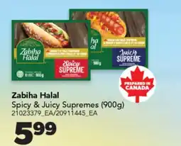 Real Canadian Superstore ZABIHA HALAL SPICY & JUICY SUPREMES offer