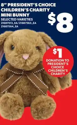 Real Canadian Superstore 8 PRESIDENT'S CHOICE CHILDREN'S CHARITY MINI BUNNY offer