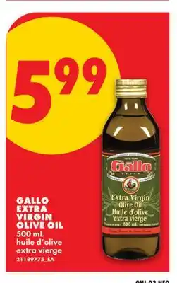 No Frills GALLO EXTRA VIRGIN OLIVE OIL offer