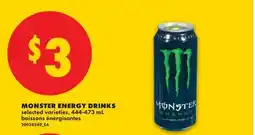 No Frills MONSTER ENERGY DRINKS offer