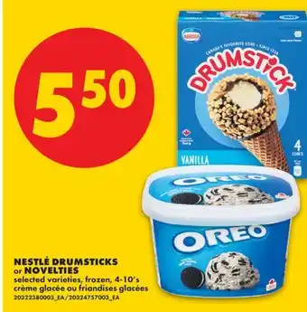 No Frills NESTLÉ DRUMSTICKS OR NOVELTIES, 4-10'S offer