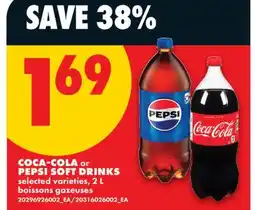 No Frills COCA-COLA OR PEPSI SOFT DRINKS offer
