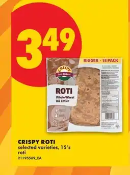 No Frills CRISPY ROTI, 15'S offer