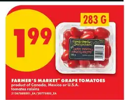 No Frills FARMER'S MARKET GRAPE TOMATOES offer