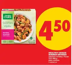 No Frills HEALTHY CHOICE DINNER ENTRÉES offer