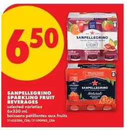 No Frills SANPELLEGRINO SPARKLING FRUIT BEVERAGES offer