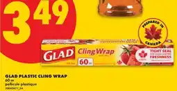 No Frills GLAD PLASTIC CLING WRAP, 60 M offer