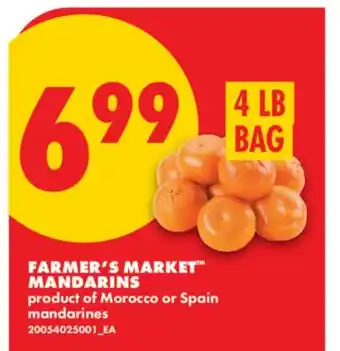No Frills FARMER'S MARKET MANDARINS offer