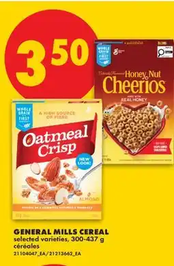 No Frills GENERAL MILLS CEREAL offer