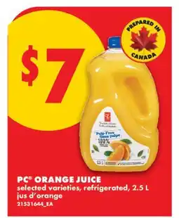 No Frills PC ORANGE JUICE offer