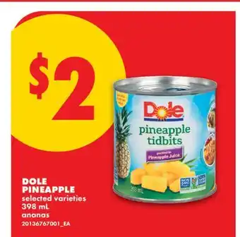 No Frills DOLE PINEAPPLE offer