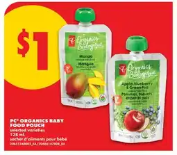 No Frills PC ORGANICS BABY FOOD POUCH offer
