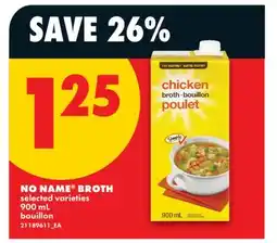 No Frills NO NAME BROTH offer