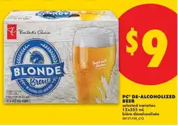 No Frills PC DE-ALCOHOLIZED BEER offer