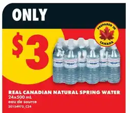 No Frills REAL CANADIAN NATURAL SPRING WATER offer