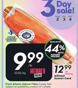 Sobeys Fresh Atlantic Salmon Fillets offer