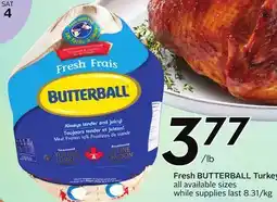 Sobeys BUTTERBALL Fresh Turkey offer