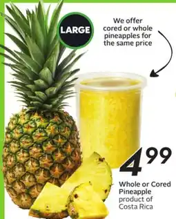 Sobeys Whole or Cored Pineapple offer