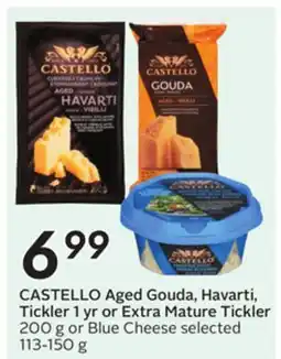 Sobeys Aged Gouda, Havarti, Tickler 1 yr or Extra Mature Tickler offer