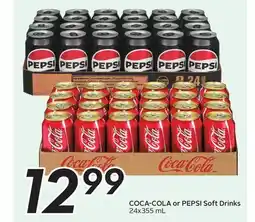 Sobeys COCA-COLA or PEPSI Soft Drinks offer