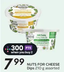 Sobeys NUTS FOR CHEESE Dips offer