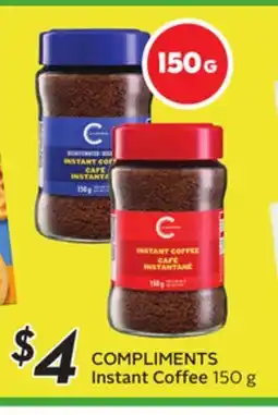 Sobeys COMPLIMENTS Instant Coffee offer