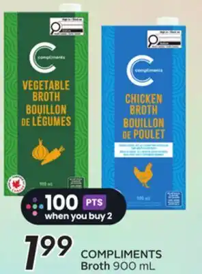 Sobeys COMPLIMENTS Broth offer