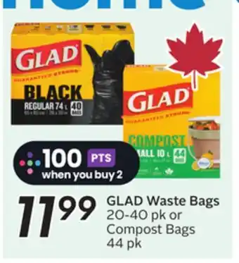 Sobeys GLAD Waste Bags offer