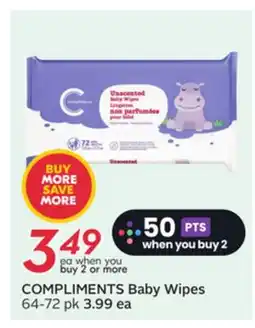 Sobeys COMPLIMENTS Baby Wipes offer