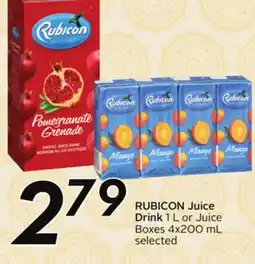 Sobeys RUBICON Juice Drink offer