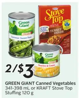 Sobeys GREEN GIANT Canned Vegetables offer