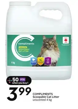 Sobeys COMPLIMENTS Scoopable Cat Litter offer