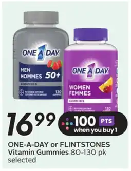 Sobeys ONE-A-DAY or FLINTSTONES Vitamin Gummies offer